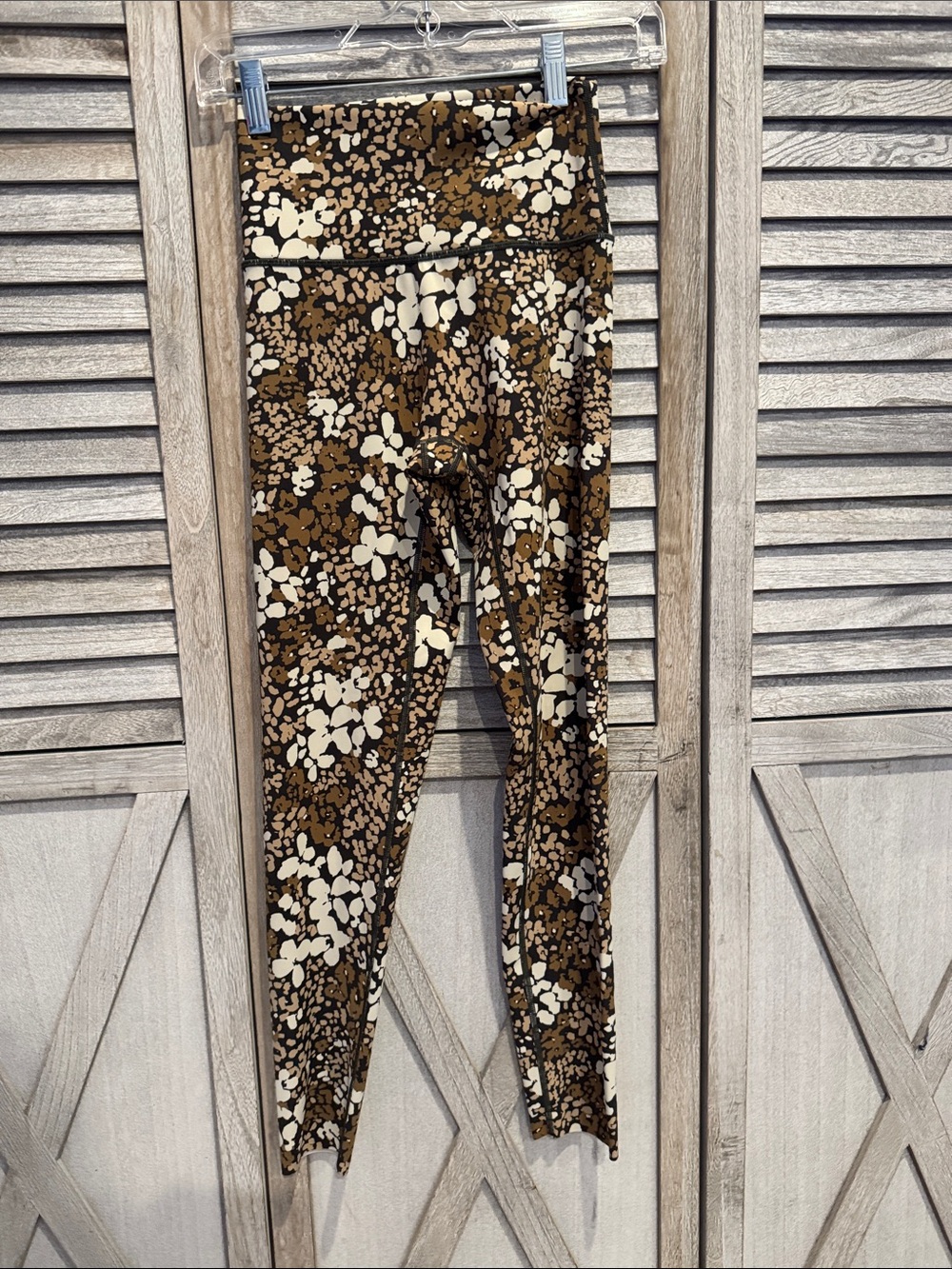 Off line By Aerie High-Waist Floral Print Leggings - Brown/Black/White SizeS/P